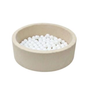 Kid'oh Boldbassin - Smal Fløjl - Sand - m. 100 Bolde - White Kid'oh Boldbassin - Smal Fløjl - Sand - m. 100 Bolde - White