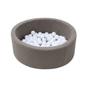 Kid'oh Boldbassin - Teddy - Taupe - m. 100 Bolde - White Kid'oh Boldbassin - Teddy - Taupe - m. 100 Bolde - White