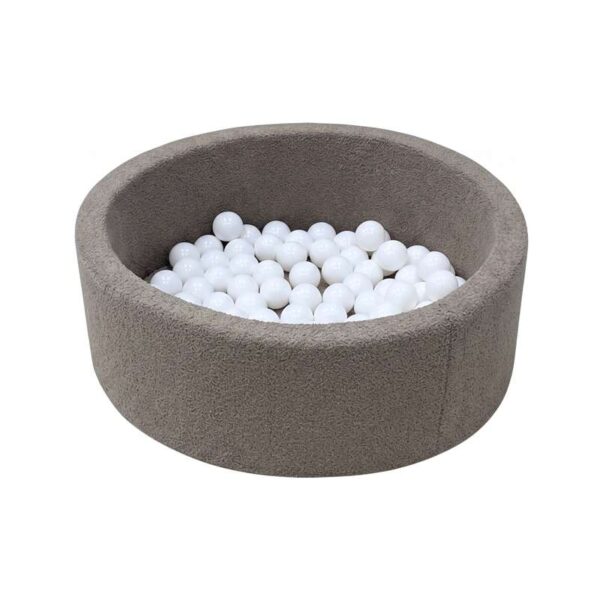 Kid'oh Boldbassin - Teddy - Taupe - m. 100 Bolde - White Kid'oh Boldbassin - Teddy - Taupe - m. 100 Bolde - White